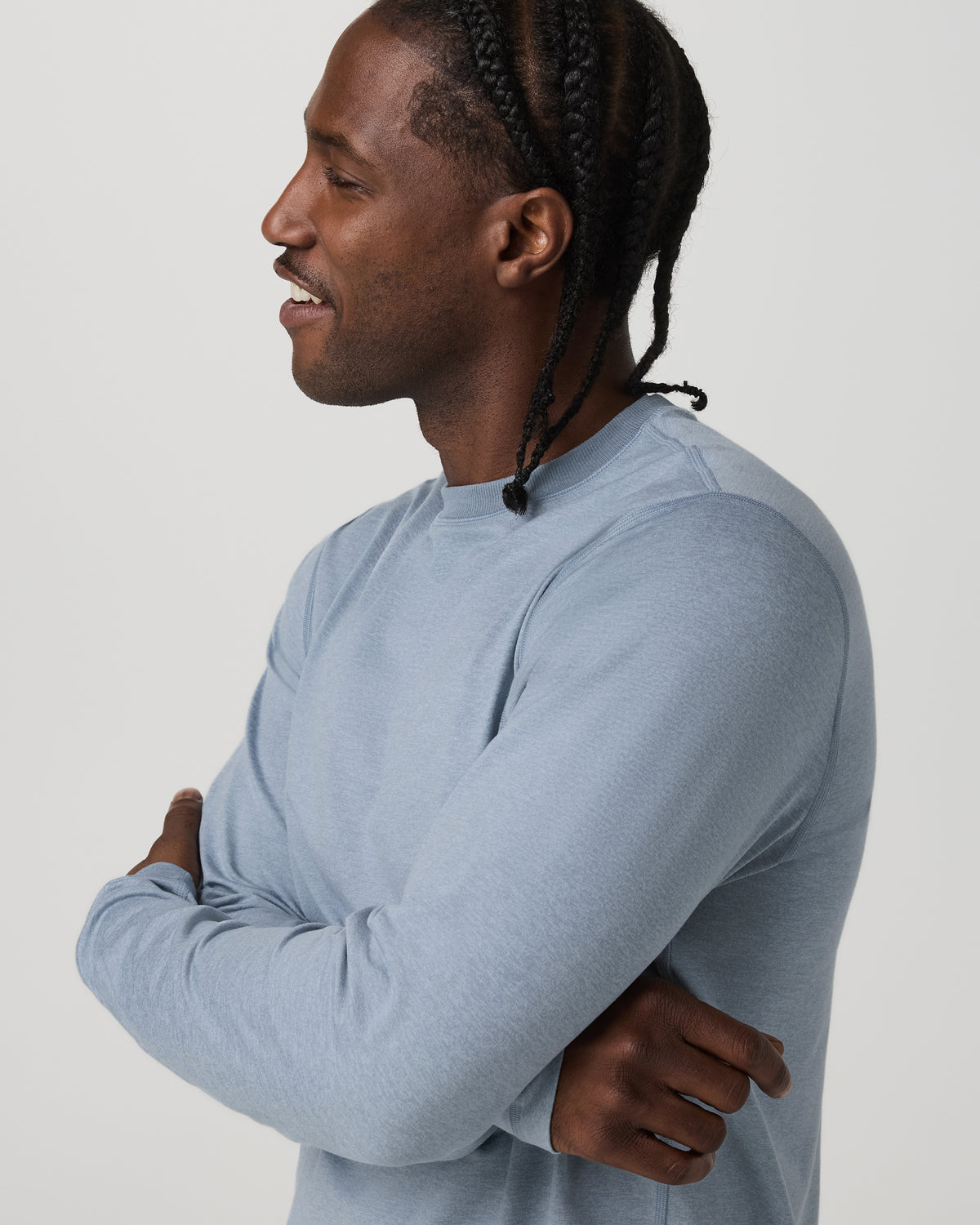 Long Sleeve Ponto Performance Tee Blue Dusk Heather | Vuori discount - US 7649