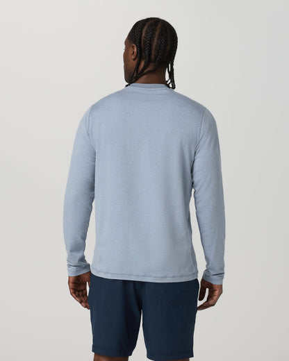 Long Sleeve Ponto Performance Tee Blue Dusk Heather | Vuori discount - US 7649