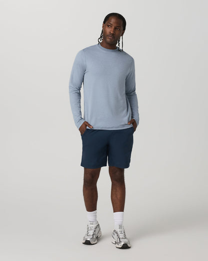 Long Sleeve Ponto Performance Tee Blue Dusk Heather | Vuori discount - US 7649