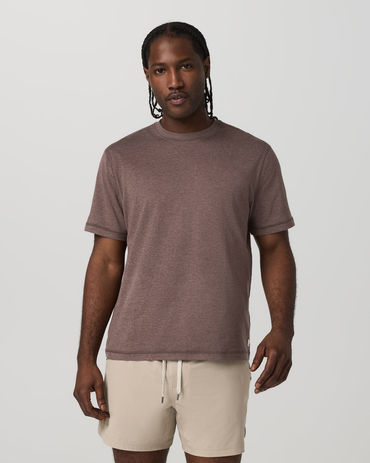 Short Sleeve Ponto Tee - Relaxed Fit Elm Heather | Vuori shop - US 5680