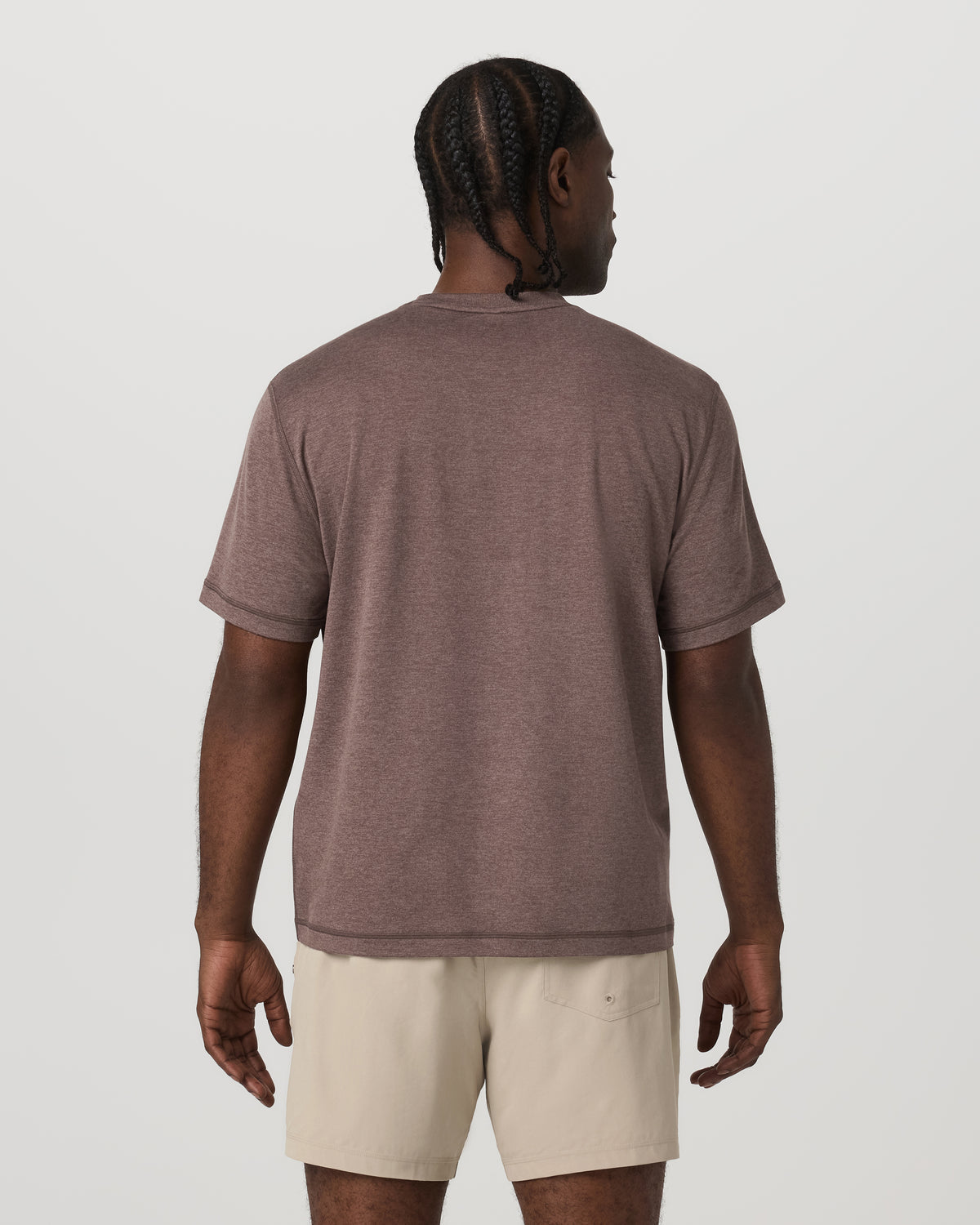 Short Sleeve Ponto Tee - Relaxed Fit Elm Heather | Vuori shop - US 5680