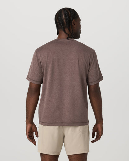 Short Sleeve Ponto Tee - Relaxed Fit Elm Heather | Vuori shop - US 5680