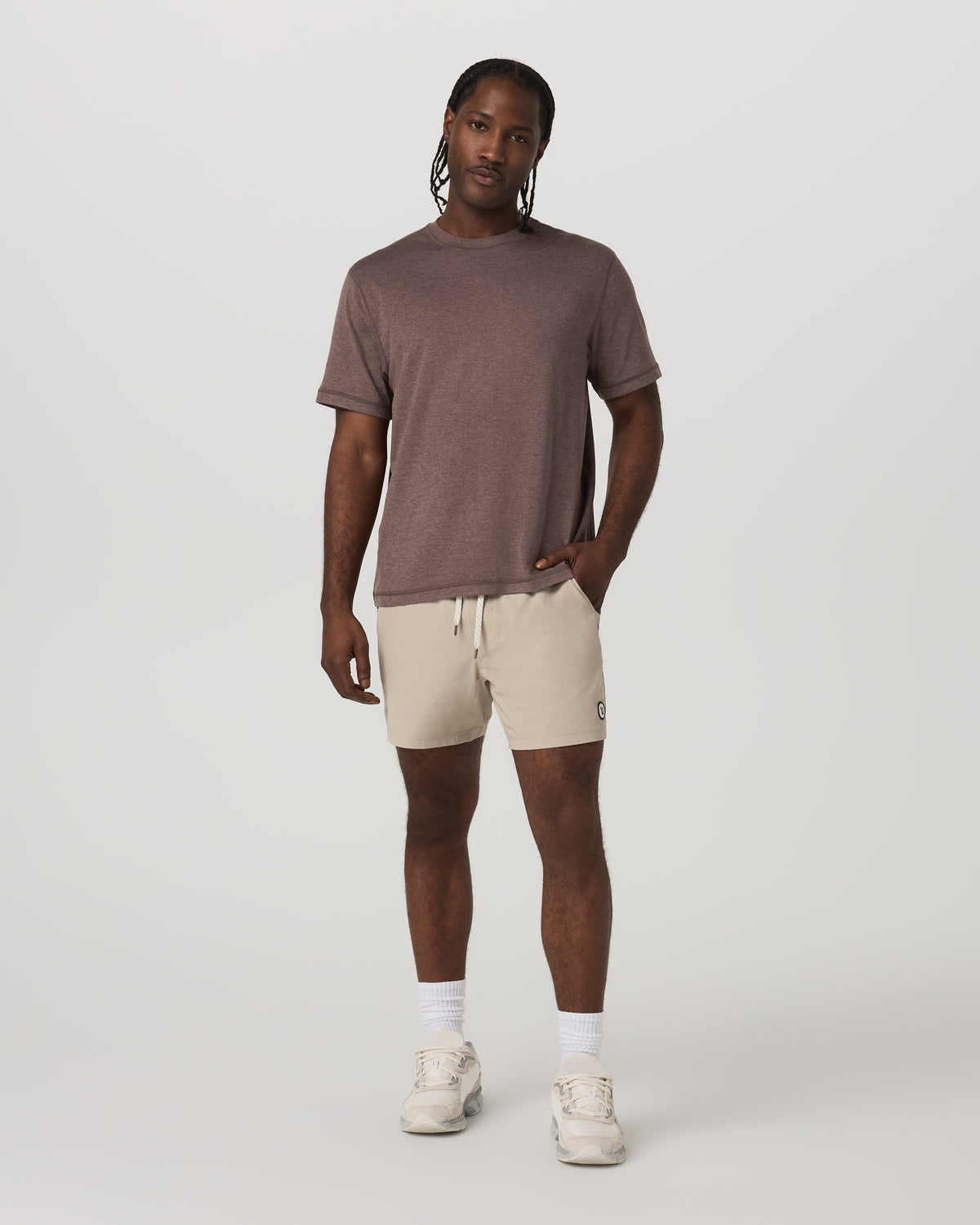 Short Sleeve Ponto Tee - Relaxed Fit Elm Heather | Vuori shop - US 5680