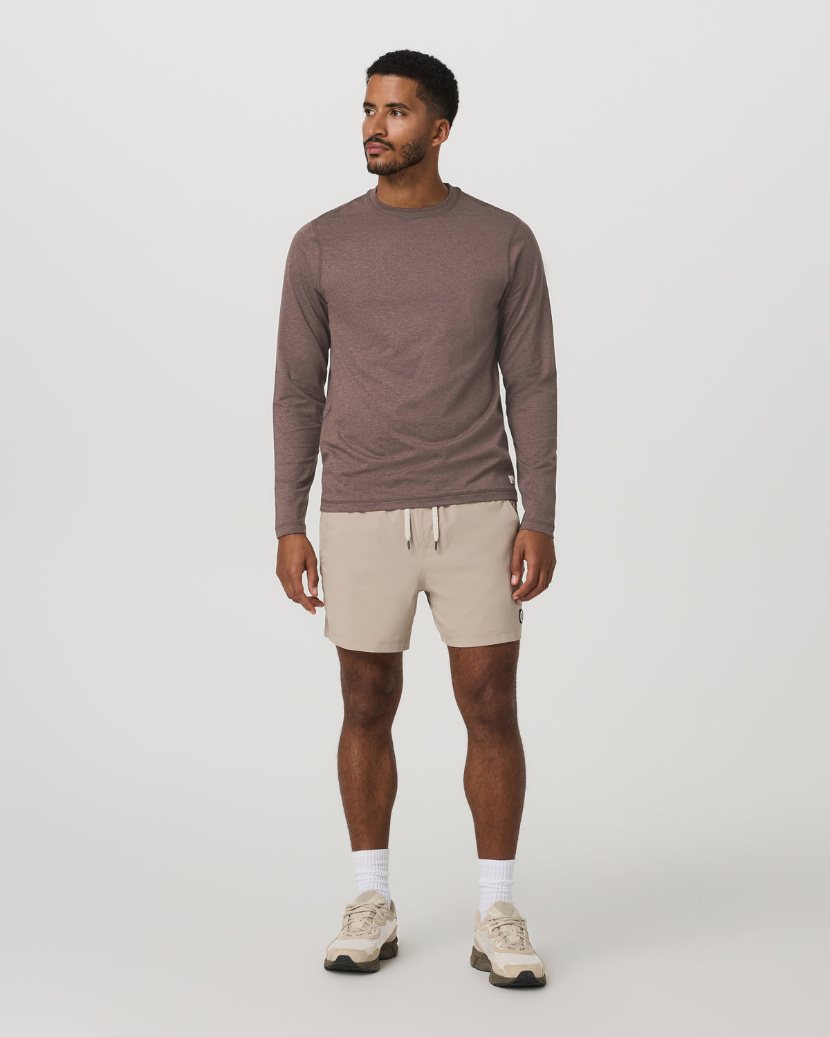 Men's Long Sleeve Ponto Performance Tee Elm Heather | Vuori sale - US 4999