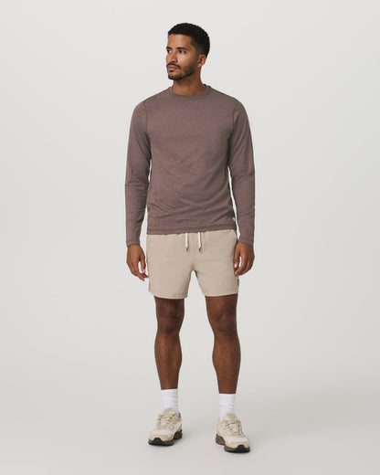 Men's Long Sleeve Ponto Performance Tee Elm Heather | Vuori sale - US 4999