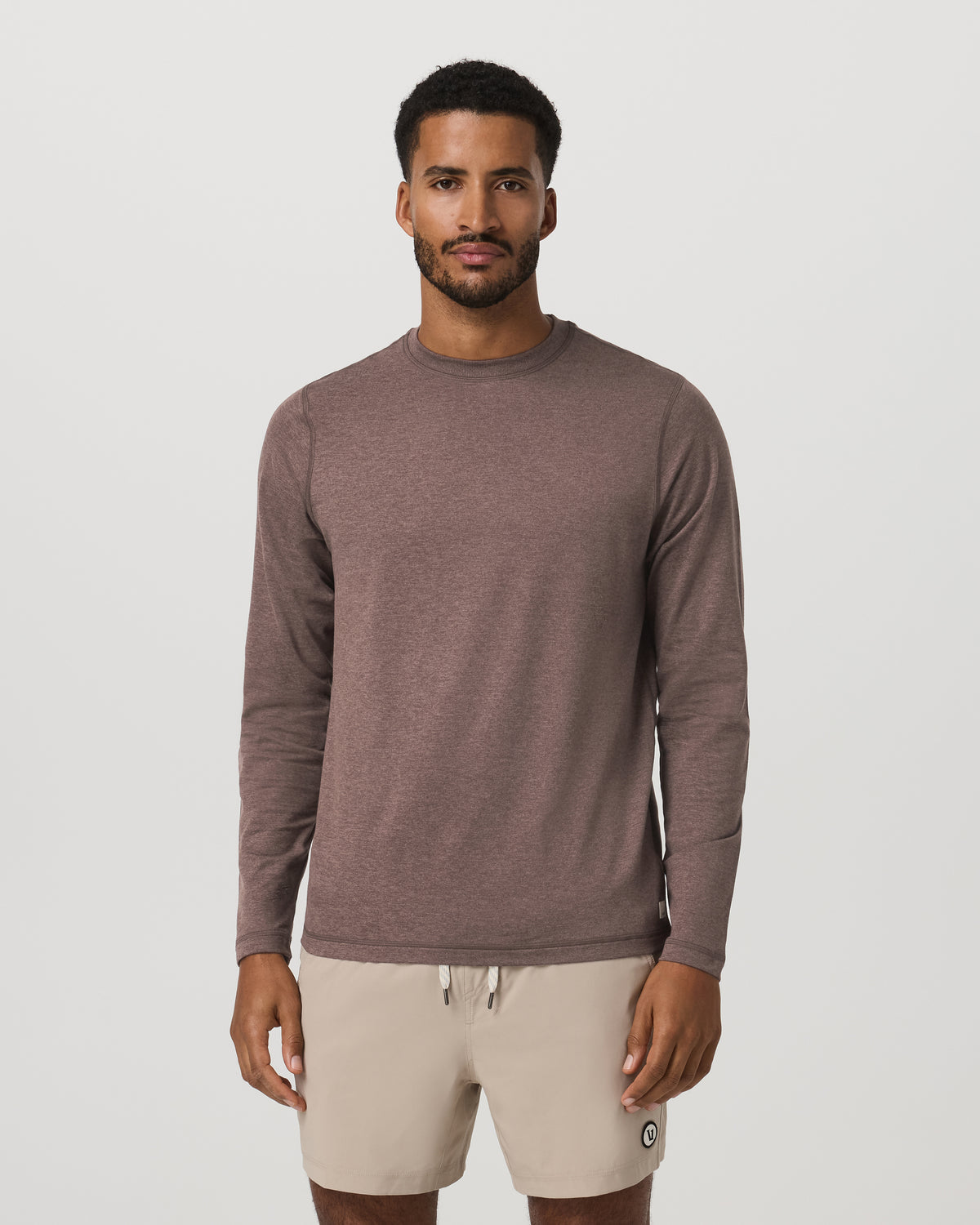 Men's Long Sleeve Ponto Performance Tee Elm Heather | Vuori sale - US 4999