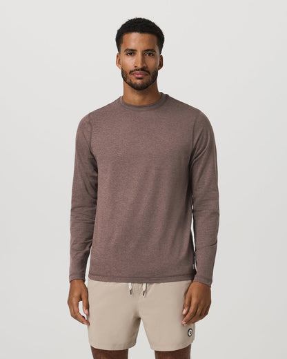 Men's Long Sleeve Ponto Performance Tee Elm Heather | Vuori sale - US 4999