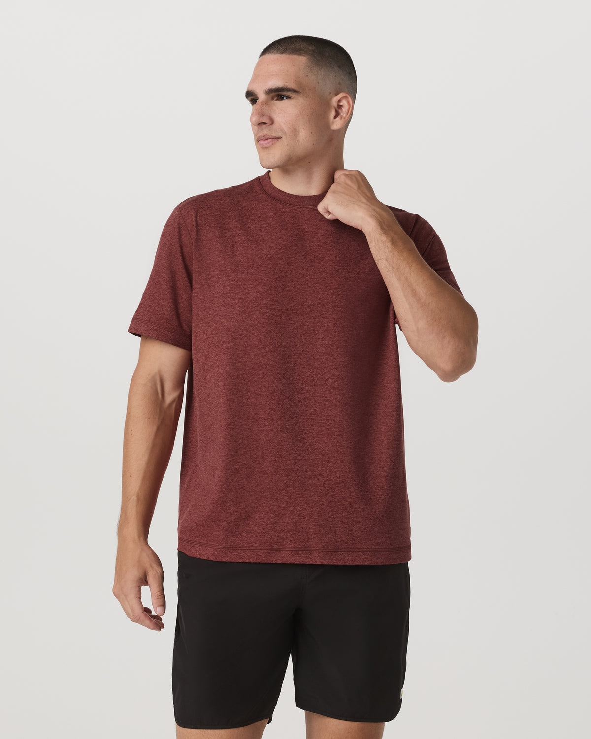 Men's Short Sleeve Ponto Tee - Relaxed Spiced Apple | Vuori online - US 3879