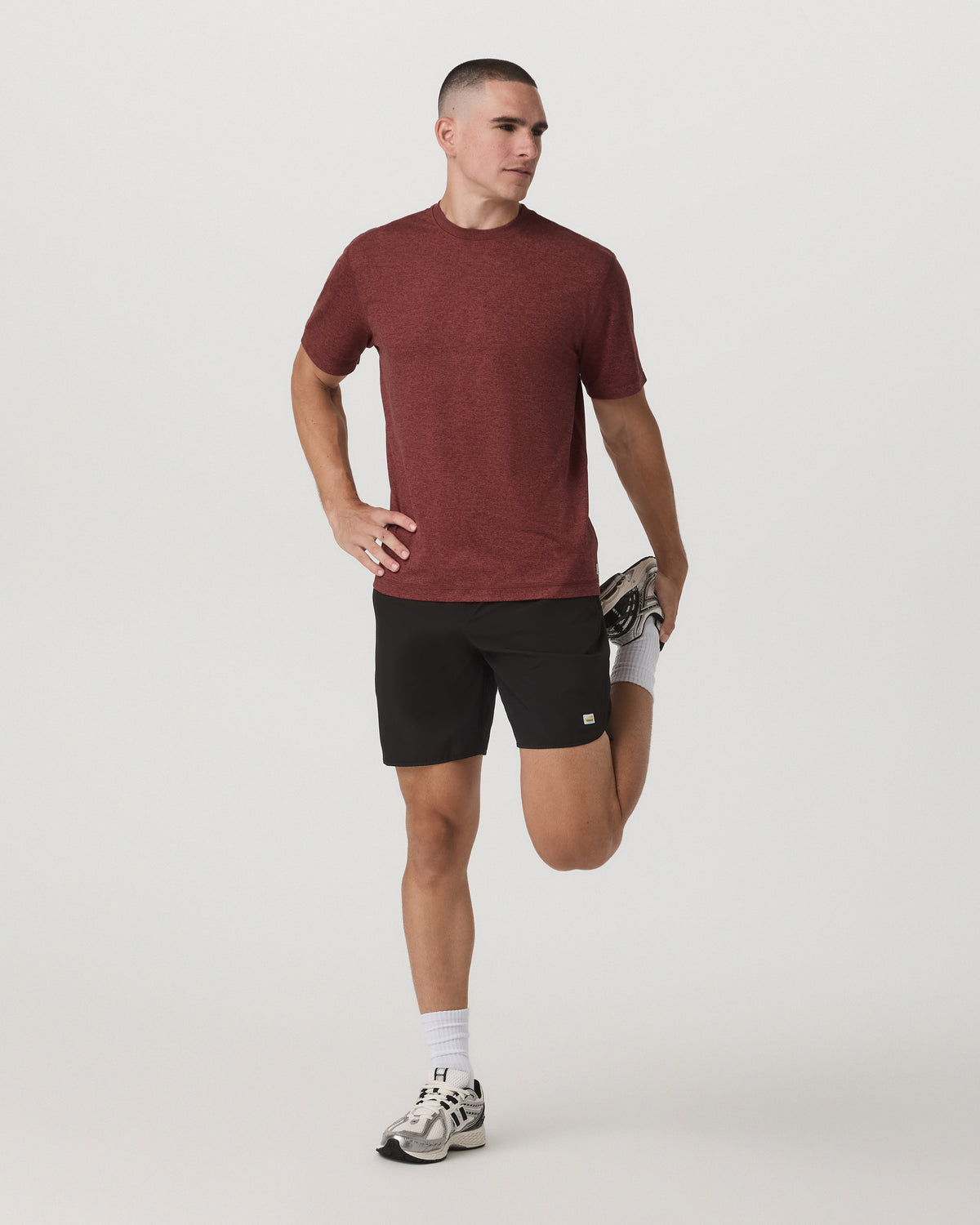 Men's Short Sleeve Ponto Tee - Relaxed Spiced Apple | Vuori online - US 3879