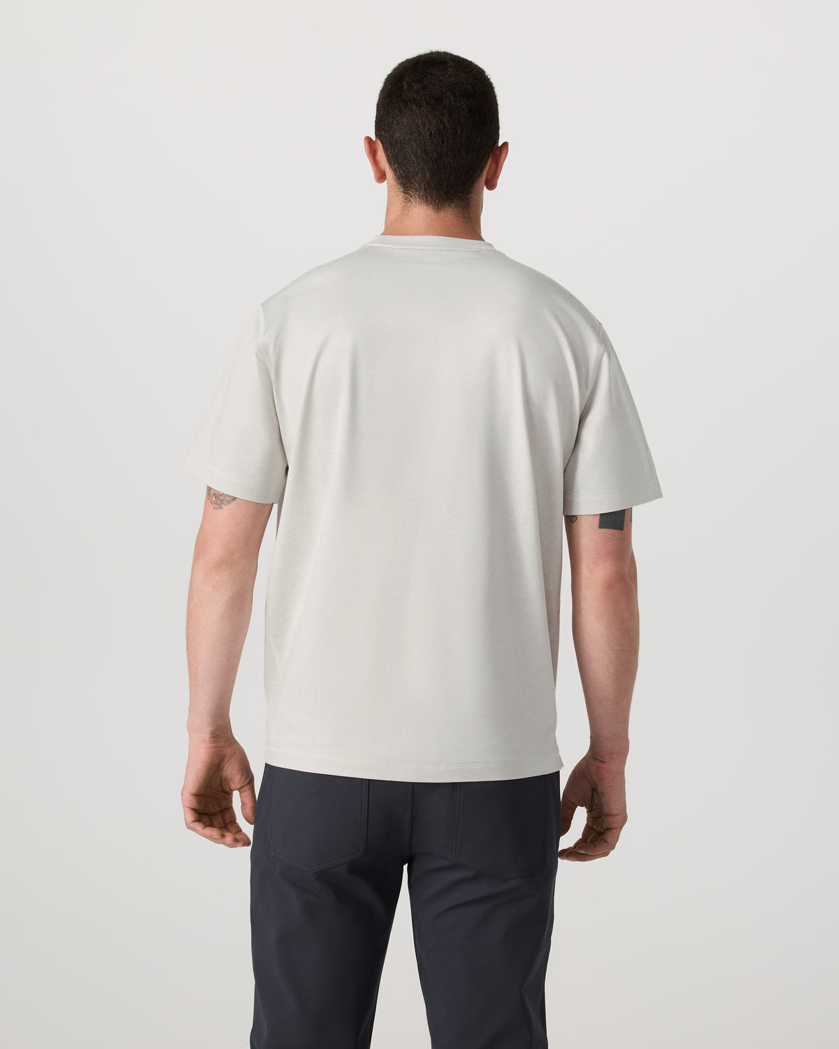 Men's Short Sleeve Ponto Tee - Relaxed Salt Heather | Vuori discount - US 4060
