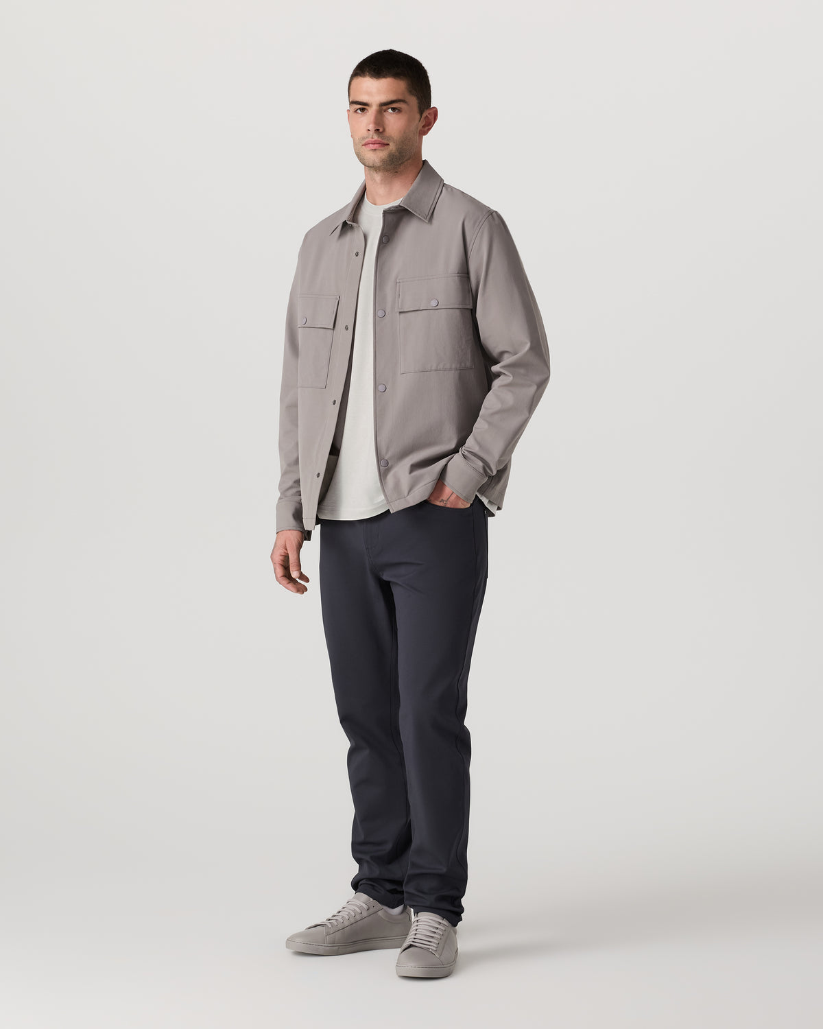 Men's Short Sleeve Ponto Tee - Relaxed Salt Heather | Vuori discount - US 4060