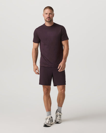 Men's Short Sleeve Ponto Performance Tee Raisin Heather | Vuori shop - US 7115
