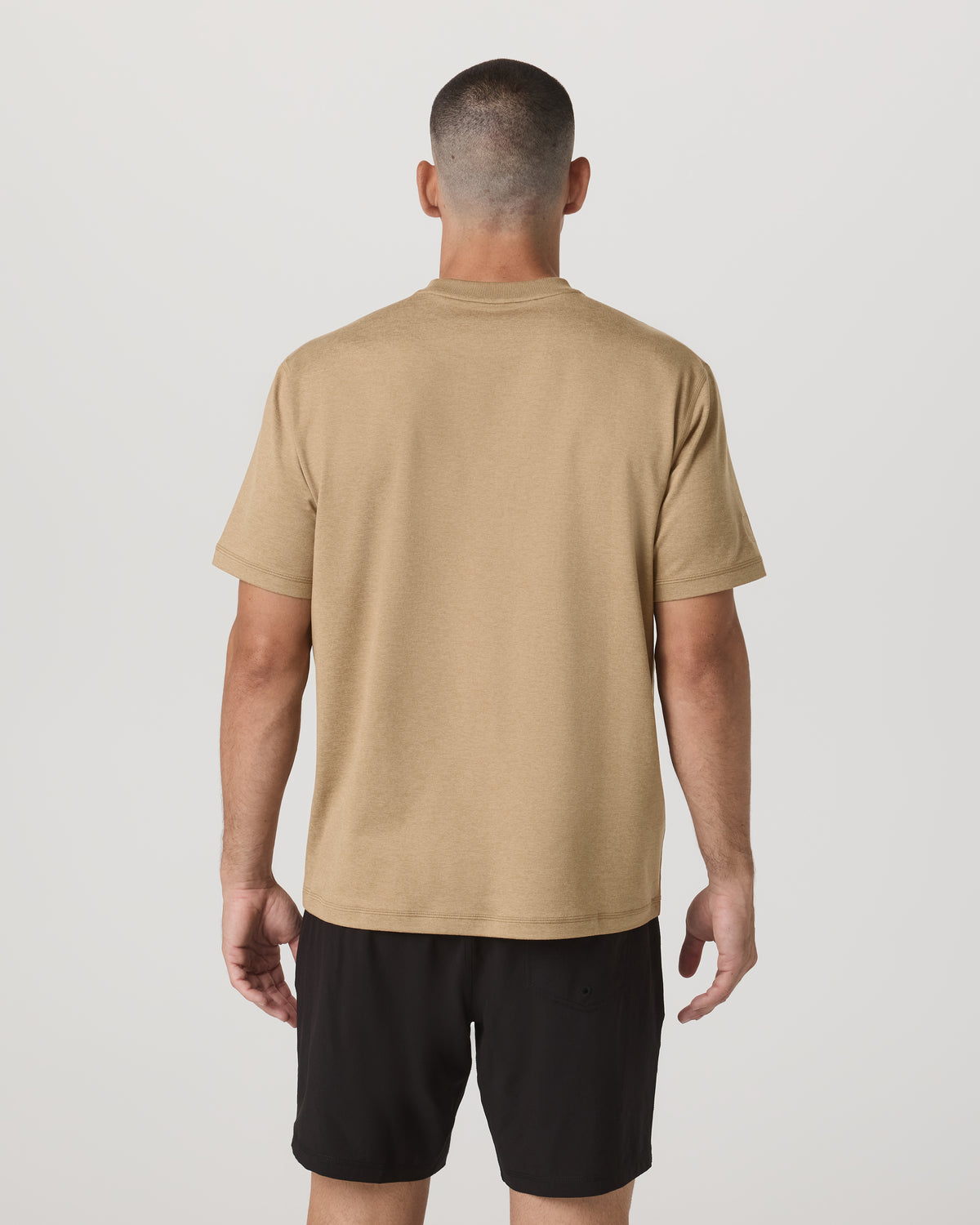 Men's Short Sleeve Ponto Tee - Relaxed Sungold Heather | Vuori sale - US 4825