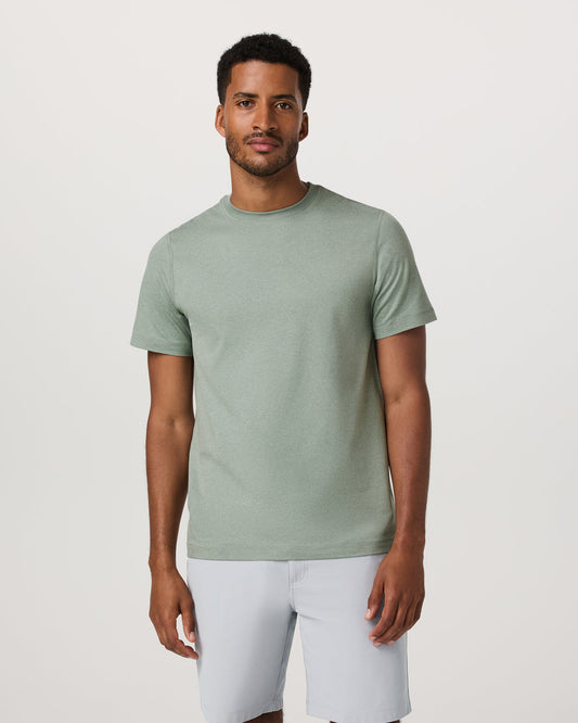 Men's Short Sleeve Ponto Performance Tee Thyme Heather | Vuori onsale - US 6173