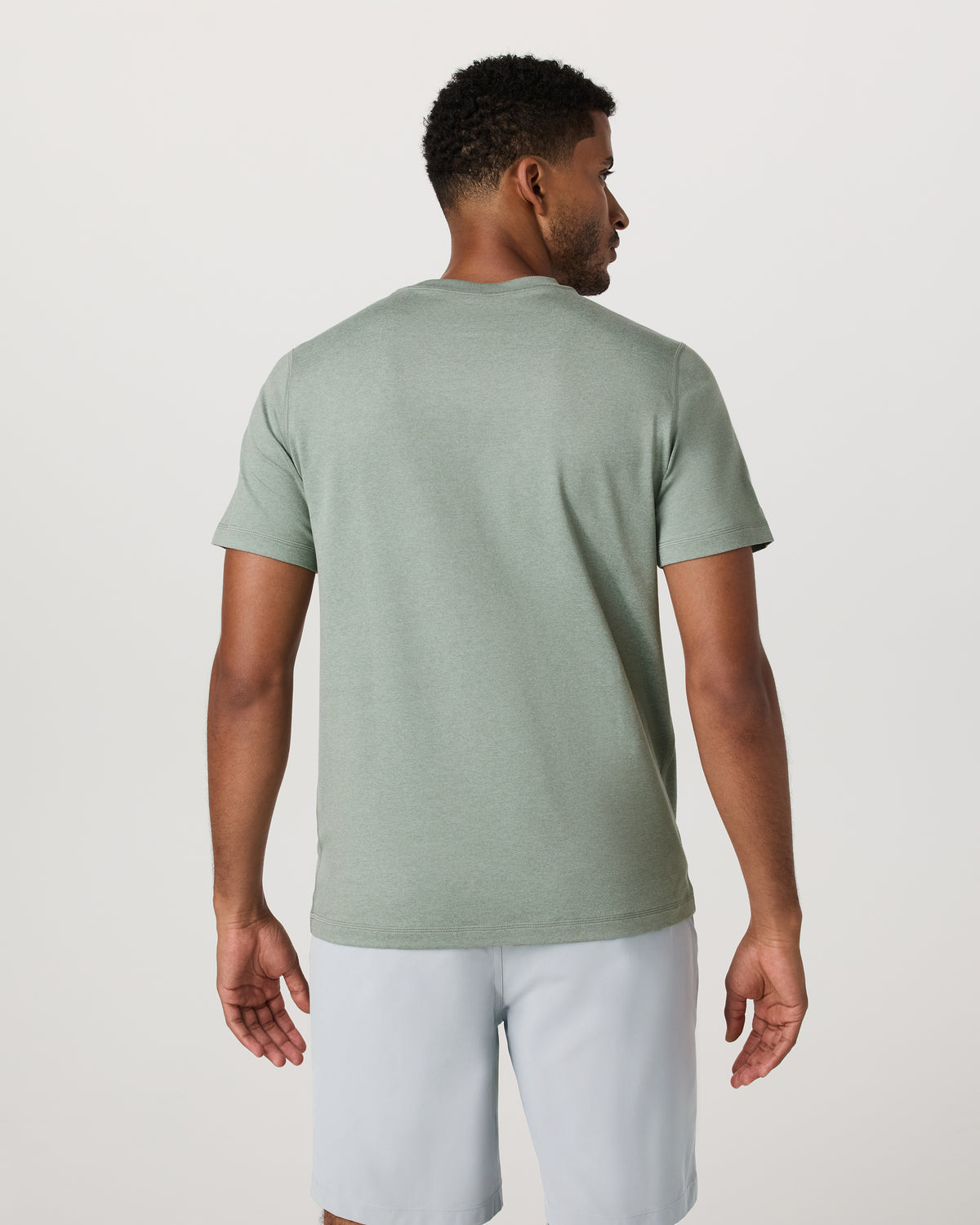 Men's Short Sleeve Ponto Performance Tee Thyme Heather | Vuori onsale - US 6173