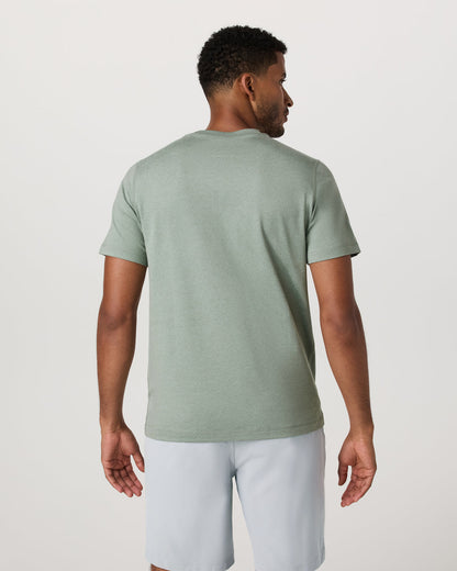 Men's Short Sleeve Ponto Performance Tee Thyme Heather | Vuori onsale - US 6173