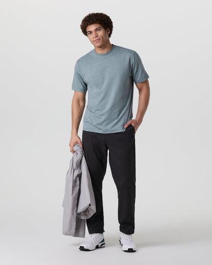 Short Sleeve Ponto Tee - Relaxed Fit Dusty Blue Heather | Vuori online - US 2490