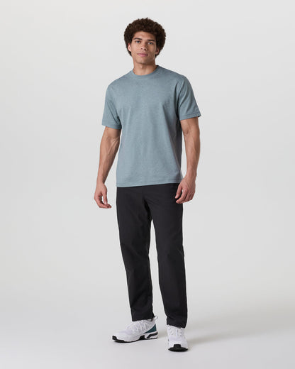 Short Sleeve Ponto Tee - Relaxed Fit Dusty Blue Heather | Vuori online - US 2490