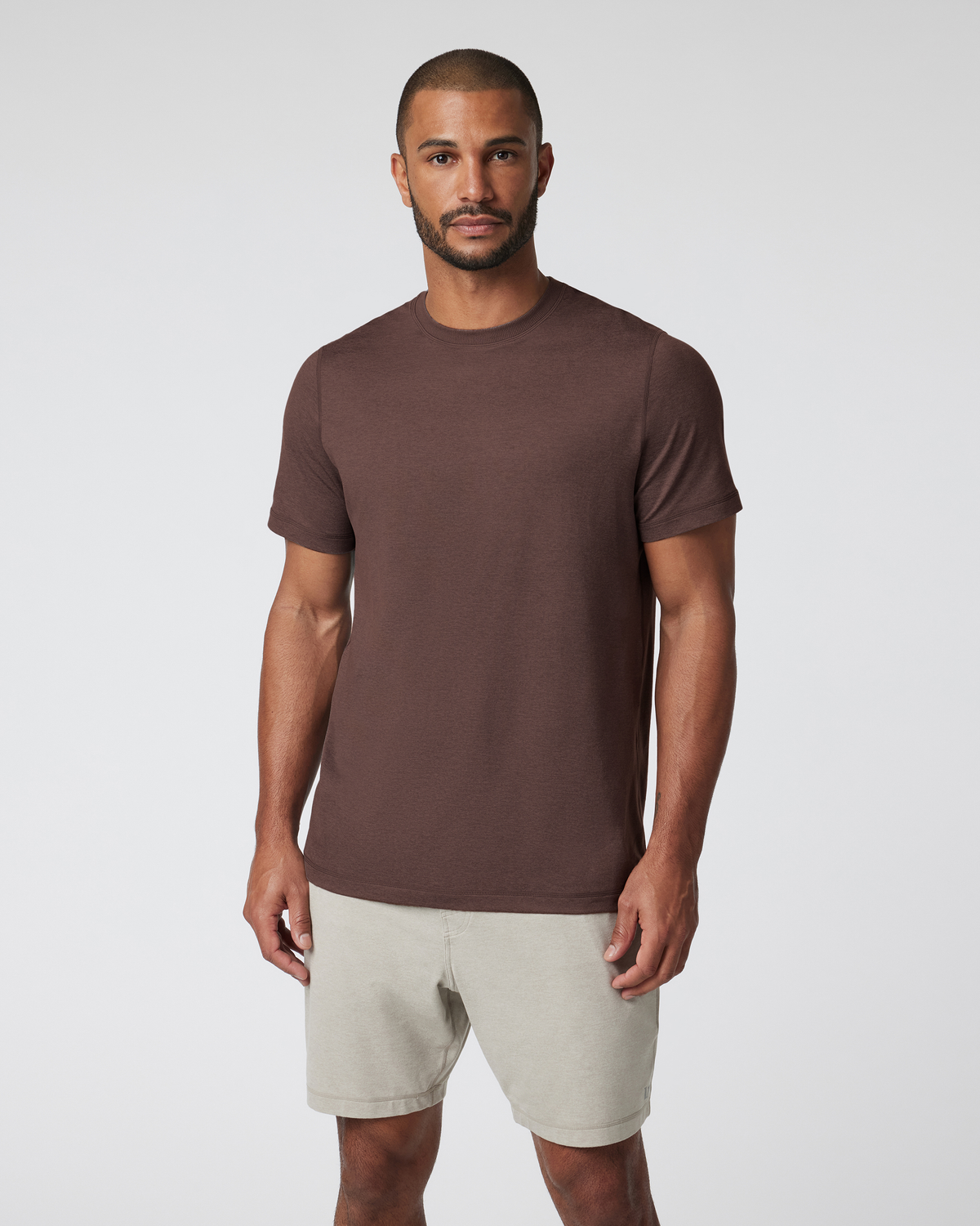 Short Sleeve Ponto Performance Tee Java Heather | Vuori discount - US 9551