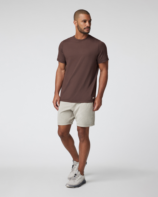 Short Sleeve Ponto Performance Tee Java Heather | Vuori discount - US 9551