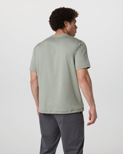 Short Sleeve Ponto Tee - Relaxed Fit Agave Green Heather | Vuori outlet - US 1147