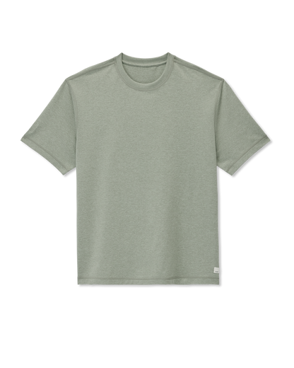 Short Sleeve Ponto Tee - Relaxed Fit Agave Green Heather | Vuori outlet - US 1147