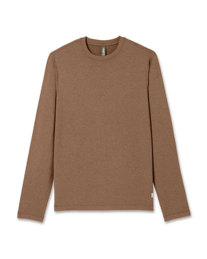 Long Sleeve Ponto Performance Tee Pecan Heather | Vuori shop - US 8489