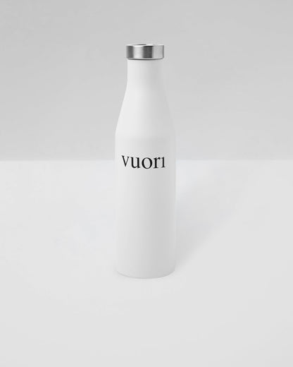 S6 Wordmark Mizu Water Bottle White Insulated Bottle | Vuori online - US 9907