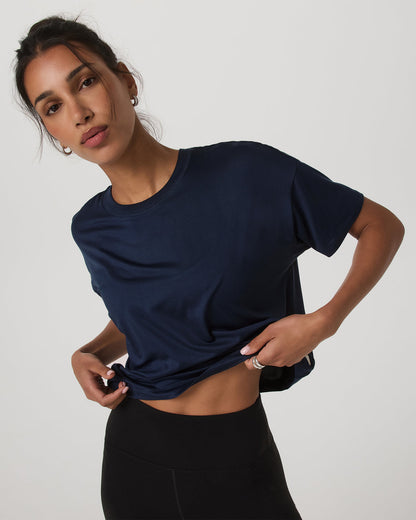 Energy Tee Women's Blue Coast Oversized Tee Shirt | Vuori for sale - US 3125