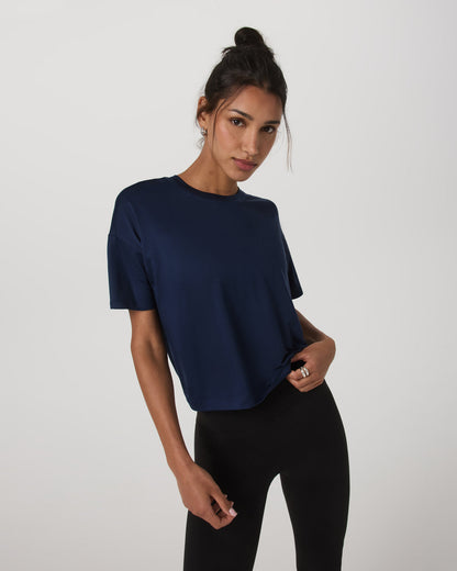 Energy Tee Women's Blue Coast Oversized Tee Shirt | Vuori for sale - US 3125